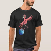 Bowling Buttone Bowling Ball Bowler Bowling Flamin T-Shirt (Vorderseite)