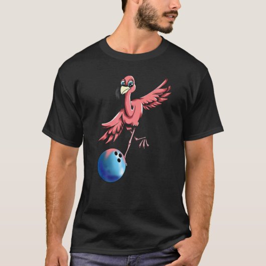 Bowling Buttone Bowling Ball Bowler Bowling Flamin T-Shirt (Vorderseite)