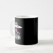 Bowling Buttone Entführung Alien Ufo - Funny Alien Kaffeetasse (Vorderseite Links)