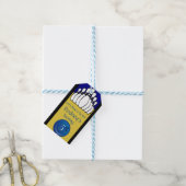 Bowling Buttone Fünfte Geburtstagsfeier Geschenkanhänger (Mit Garn)