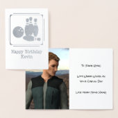 Bowling-Buttone-Logo mit eigenem Foto und eigenem  Folienkarte (Anzeige)