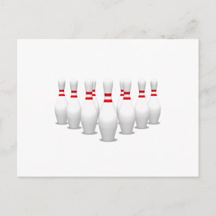 Bowling Buttone: Postkarte