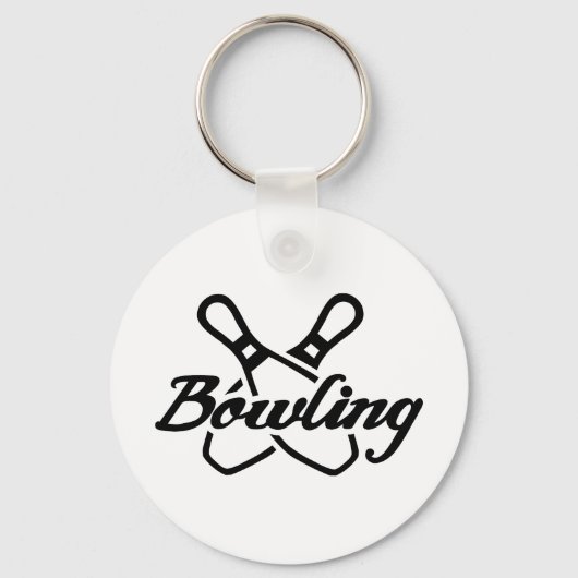 Bowling Buttone Schlüsselanhänger (Vorderseite)