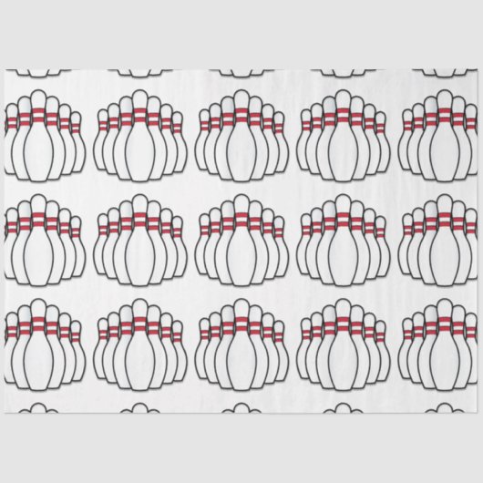 Bowling Buttone Seidenpapier (Vorderseite)