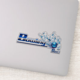 Bowling Buttone und Ball Aufkleber