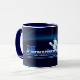 Bowling Buttone und Ball Tasse