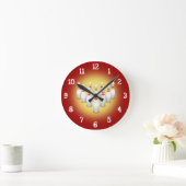 Bowling Buttone:Wall-Uhr Runde Wanduhr (Zuhause)