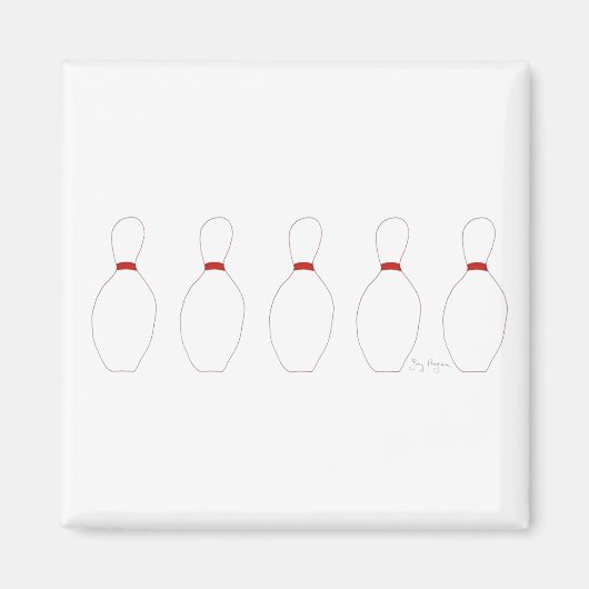 Bowling Buttons Magnet (Vorne)