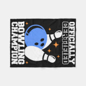 Bowling Byll Bowler Outfit Bowling Champion  Fleecedecke (Vorderseite (Horizontal))