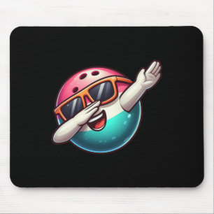 Bowling Byll Dabbing Sungles Bowler Spieler Kinder Mousepad