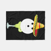 Bowling Byll mit Sombrero und Margarita Sport Chat Fleecedecke (Vorderseite (Horizontal))