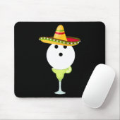 Bowling Byll mit Sombrero und Margarita Sport Chat Mousepad (Mit Mouse)