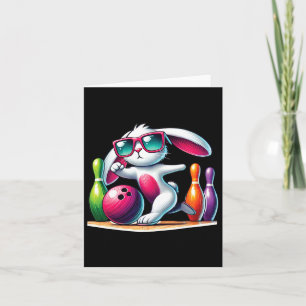 Bowling Byll und Buttone Bunny Ear Ei Jagen Osterf Karte