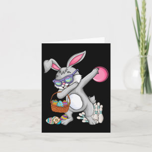 Bowling Byll und Buttone Bunny Ear Ei Jagen Osterf Karte
