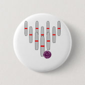 Bowling Candlepins Button (Vorderseite)