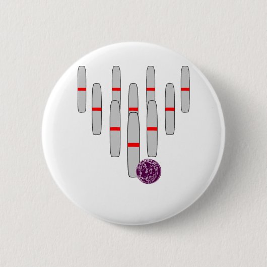 Bowling Candlepins Button (Vorderseite)