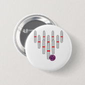 Bowling Candlepins Button (Vorne & Hinten)