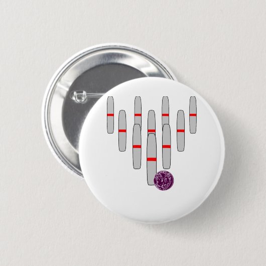 Bowling Candlepins Button (Vorne & Hinten)