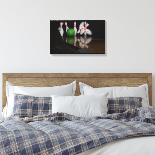 Bowling Canvas Prints Leinwanddruck (Insitu (Schlafzimmer))