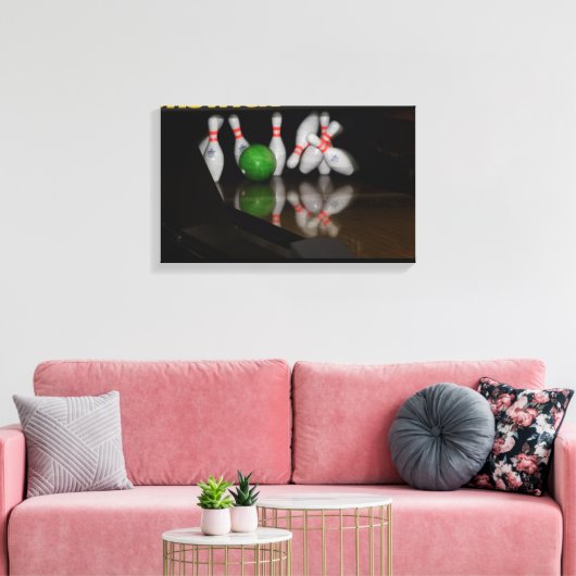 Bowling Canvas Prints Leinwanddruck (Insitu (Wohnzimmer))