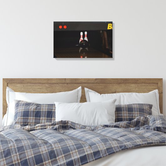 Bowling Canvas Prints Leinwanddruck (Insitu (Schlafzimmer))
