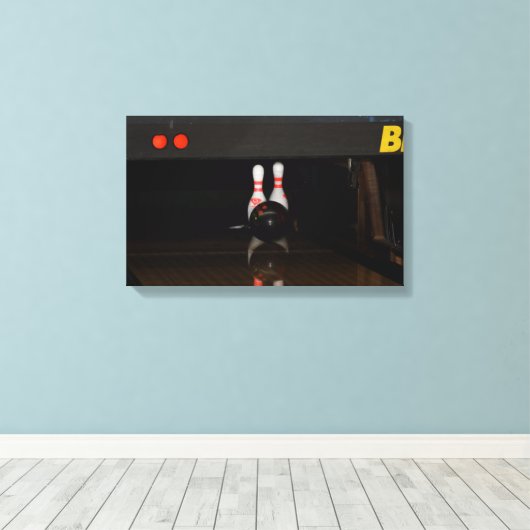 Bowling Canvas Prints Leinwanddruck (Insitu (Holzboden))