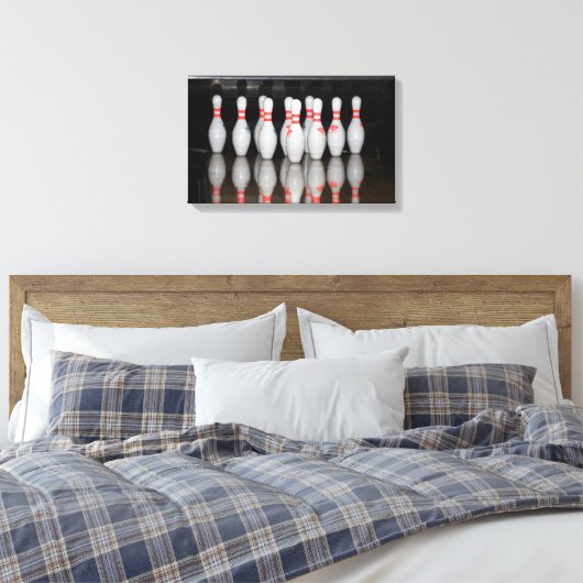 Bowling Canvas Prints Leinwanddruck (Insitu (Schlafzimmer))