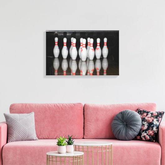 Bowling Canvas Prints Leinwanddruck (Insitu (Wohnzimmer))