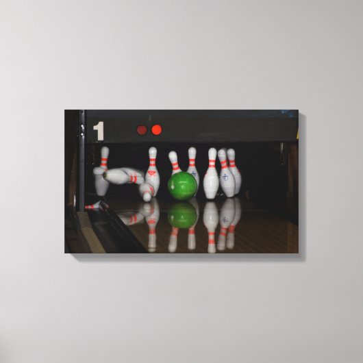 Bowling Canvas Prints Leinwanddruck (Vorderseite)