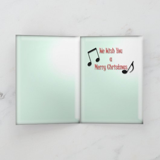 Bowling Carol Feiertagskarte (Innenseite)