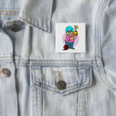 Bowling-Champ-Oma-Cartoon Button (Beispiel)