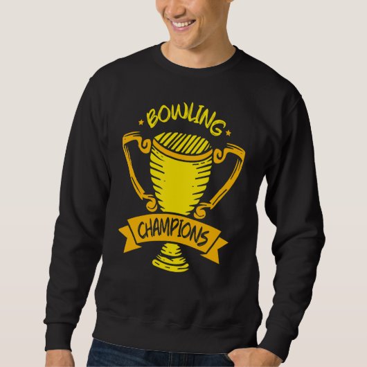 Bowling Champions Hobby Bowler Crew Team Sweatshirt (Vorderseite)