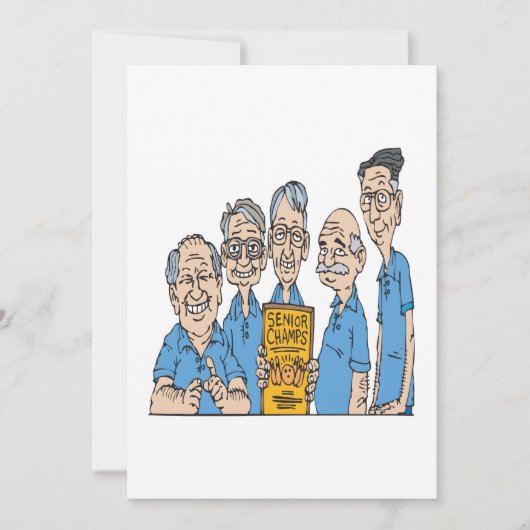 Bowling-Champs Einladung (Vorderseite)