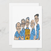 Bowling-Champs Einladung (Vorne/Hinten)