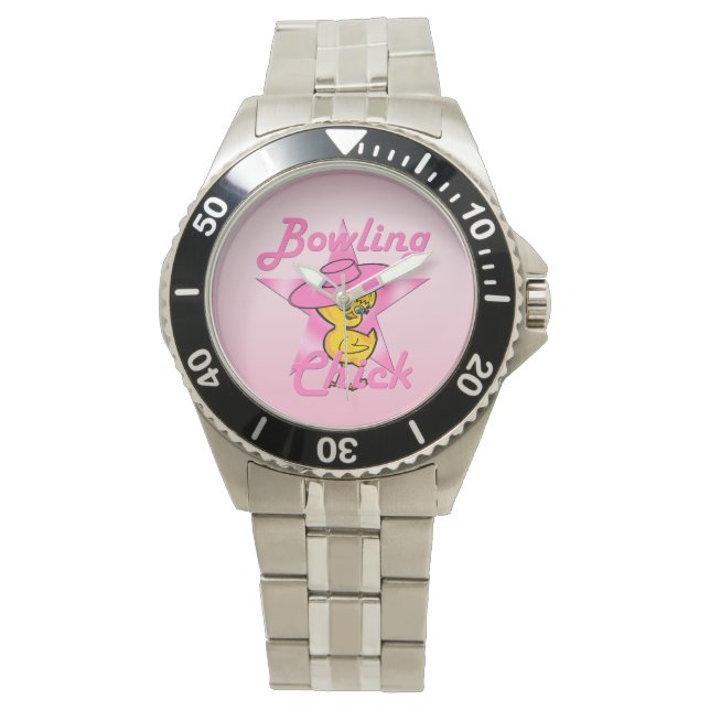Bowling Chick #8 Armbanduhr (Vorderseite)