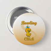 Bowling Chick Button (Vorne & Hinten)