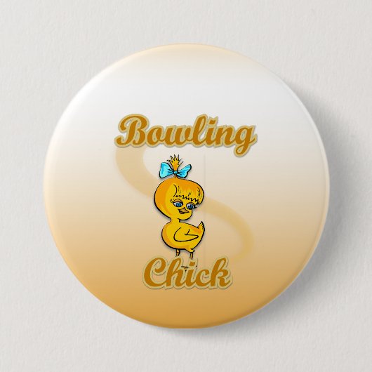 Bowling Chick Button (Vorderseite)