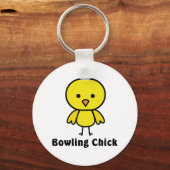 Bowling Chick Gear Schlüsselanhänger (Vorderseite)