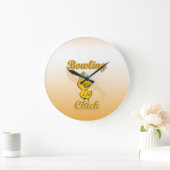 Bowling Chick Große Wanduhr (Zuhause)
