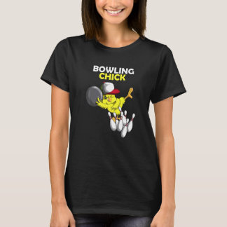 Bowling Chick Hühnchen Hühnerküken Huhn Bowlt T-Shirt
