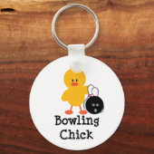 Bowling Chick Key Chain Schlüsselanhänger (Vorderseite)