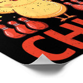 Bowling-Chick lustige Bowling-Sprüche Poster (Ecke)
