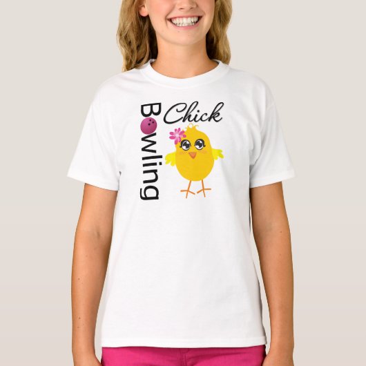 Bowling Chick T-Shirt (Vorderseite)