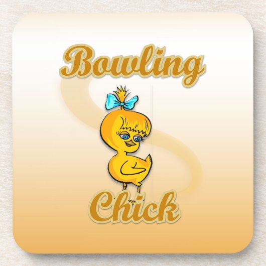 Bowling Chick Untersetzer (Vorderseite)