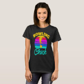 Bowling Chick Women Team Bowler T-Shirt (Vorne ganz)