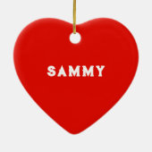 Bowling Christmas Collectible Keramik Ornament (Hinten)