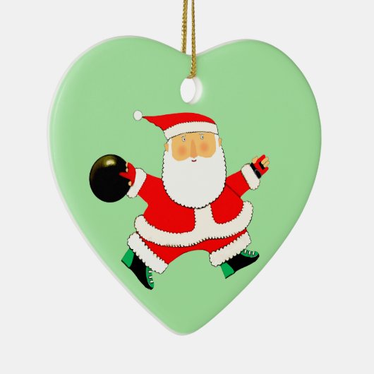 Bowling Christmas Collectible Keramik Ornament (Rechts)