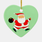 Bowling Christmas Collectible Keramik Ornament (Vorne)
