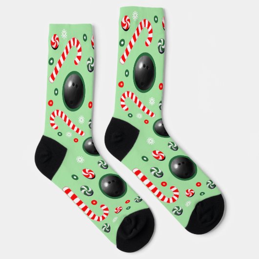 Bowling Christmas Holiday Gifts Socks Socken (Rechts)