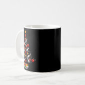 Bowling Christmas Tree Funny Bowling Lovers Novelt Kaffeetasse (Vorderseite Links)